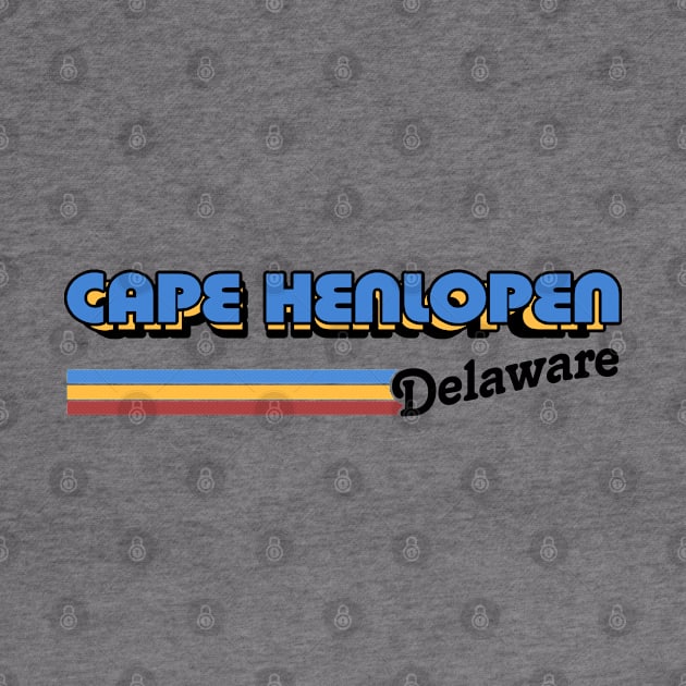 Cape Henlopen, Delaware / / Retro Style Design by DankFutura